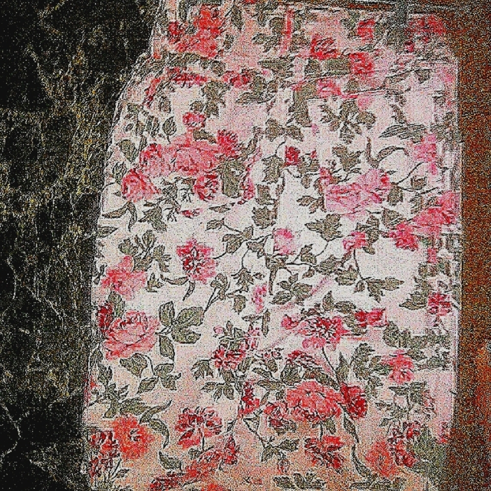 Cottage core roses Jean skirt